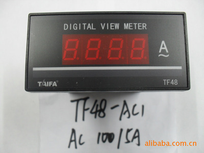 tf系列数字电流电压频率表tf48数显电流电压表0-30/5a_多功能测试仪_电工仪表_工控仪表_供应